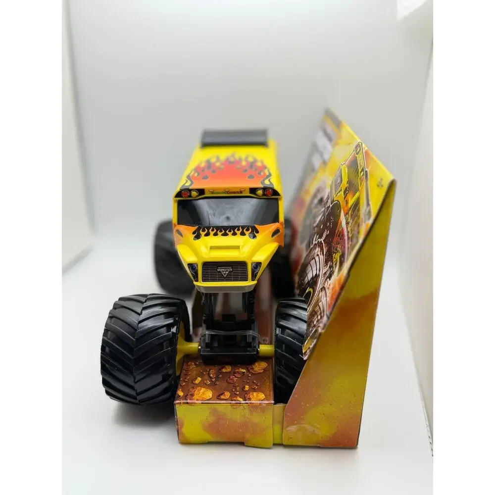 Monster Jam Classroom Crusher Die-Cast Monster Truck Toy 1:64 Scale Bright Yello